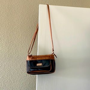 Kim Rogers Shoulder Bag Black & Tan